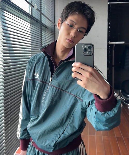 MASONPRINCE(メイソンプリンス)の「ルーズフィット サイドライン トラックパンツ XXK4376【MASONPRINCE】【2025AW】(その他パンツ・メンズ・グレー/グリーン/ダークグレー・S/M/L)」の7枚目の写真