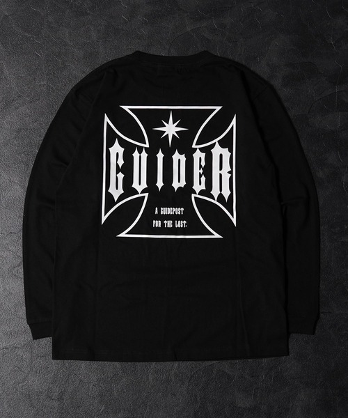 GUIDER(ガイダー)の「【GUIDER】クロス L/S Tee / Cross Long-Sleeve Tee(Tシャツ/カットソー・メンズ・ブラック/ホワイト・L/M/S)」の16枚目の写真