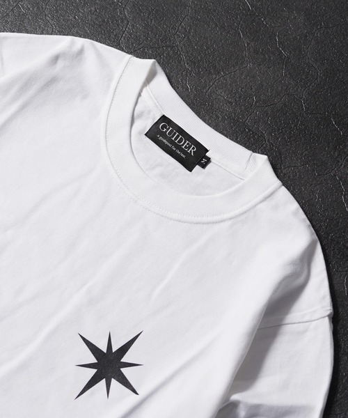 GUIDER(ガイダー)の「【GUIDER】クロス L/S Tee / Cross Long-Sleeve Tee(Tシャツ/カットソー・メンズ・ブラック/ホワイト・L/M/S)」の8枚目の写真
