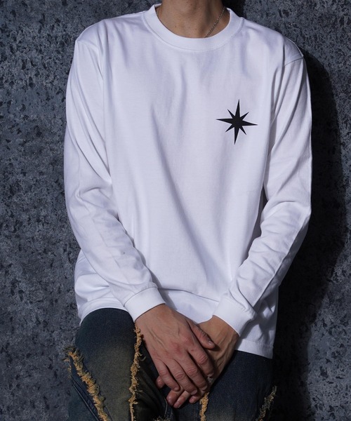 GUIDER(ガイダー)の「【GUIDER】クロス L/S Tee / Cross Long-Sleeve Tee(Tシャツ/カットソー・メンズ・ブラック/ホワイト・L/M/S)」の21枚目の写真