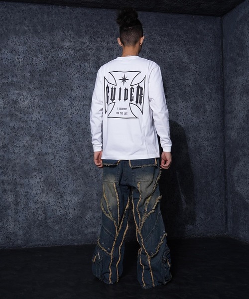 GUIDER(ガイダー)の「【GUIDER】クロス L/S Tee / Cross Long-Sleeve Tee(Tシャツ/カットソー・メンズ・ブラック/ホワイト・L/M/S)」の20枚目の写真