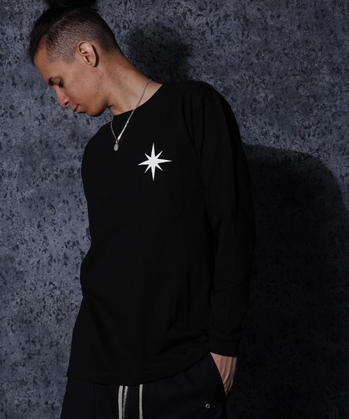 GUIDER(ガイダー)の「【GUIDER】クロス L/S Tee / Cross Long-Sleeve Tee(Tシャツ/カットソー・メンズ・ブラック/ホワイト・L/M/S)」の14枚目の写真