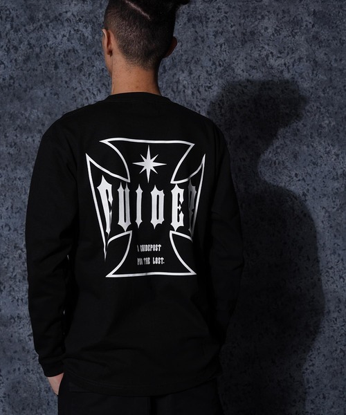 GUIDER(ガイダー)の「【GUIDER】クロス L/S Tee / Cross Long-Sleeve Tee(Tシャツ/カットソー・メンズ・ブラック/ホワイト・L/M/S)」の22枚目の写真