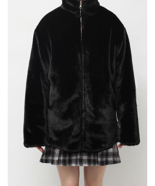 CALNAMUR（カルナムール）の「2WAYリボン＆フェイクファーキルティングコート（その他アウター・レディース・ブラック/ライトブルー/ピンク・FREE）」の12枚目の写真