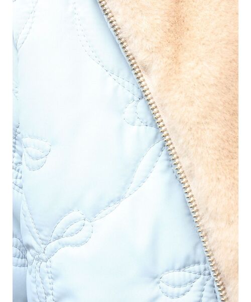 CALNAMUR（カルナムール）の「2WAYリボン＆フェイクファーキルティングコート（その他アウター・レディース・ブラック/ライトブルー/ピンク・FREE）」の14枚目の写真