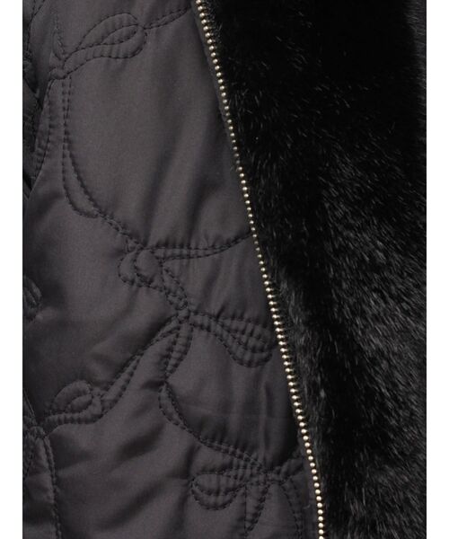 CALNAMUR（カルナムール）の「2WAYリボン＆フェイクファーキルティングコート（その他アウター・レディース・ブラック/ライトブルー/ピンク・FREE）」の16枚目の写真