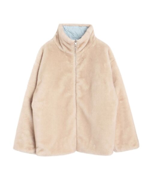 CALNAMUR（カルナムール）の「2WAYリボン＆フェイクファーキルティングコート（その他アウター・レディース・ブラック/ライトブルー/ピンク・FREE）」の18枚目の写真