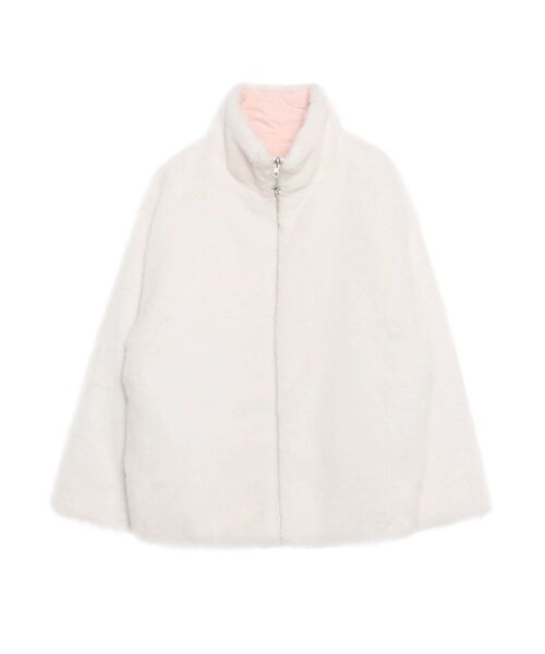 CALNAMUR（カルナムール）の「2WAYリボン＆フェイクファーキルティングコート（その他アウター・レディース・ブラック/ライトブルー/ピンク・FREE）」の20枚目の写真