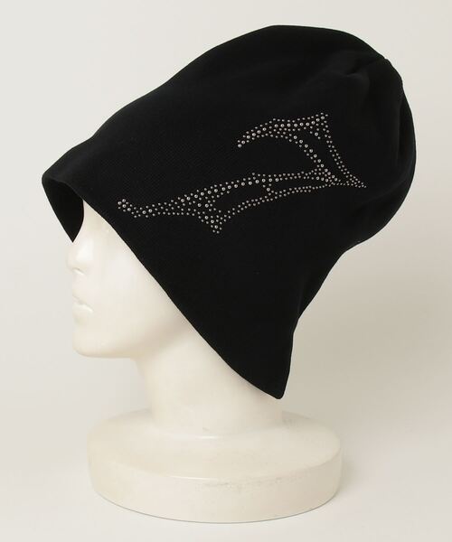 TORNADO MART（トルネードマート）の「ﾒﾀﾙｾﾌﾞﾝﾆｯﾄｷｬｯﾌﾟ（ニットキャップ/ビーニー・メンズ・ブラック/グレー・FREE）」の4枚目の写真