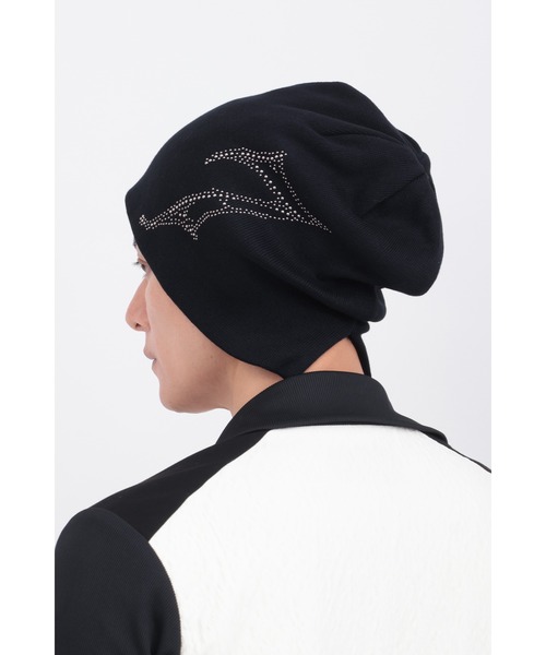 TORNADO MART（トルネードマート）の「ﾒﾀﾙｾﾌﾞﾝﾆｯﾄｷｬｯﾌﾟ（ニットキャップ/ビーニー・メンズ・ブラック/グレー・FREE）」の5枚目の写真