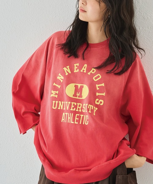 SCREEN STARS(スクリーンスターズ)の「【SCREEN STARS】ラグランスリーブTシャツ(Tシャツ/カットソー・レディース・チャコールグレー/ネイビー/レッド・M/L)」の1枚目の写真