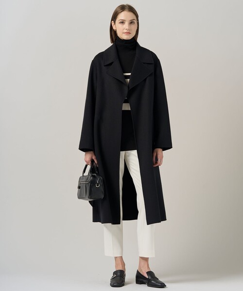 ICB（アイシービー）の「WoolRever  ロングコート（トレンチコート・レディース・ダルブルー系/ブラック系/黄土色系・0/00/6/4/2）」の19枚目の写真