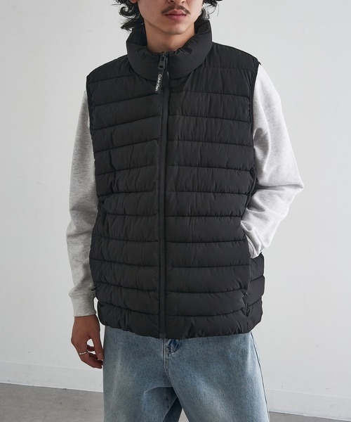 Calvin Klein(カルバン・クライン)の「【Calvin Klein】STRETCH PUFFER VEST(ダウンベスト・メンズ・ブラック・S/M/L)」の10枚目の写真