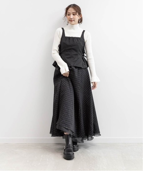 RANDA（ランダ）の「ベルトデザインサイドゴアショートブーツ（ブーツ・レディース・ダークブラウン/ブラック・M/L/LL/S）」の9枚目の写真