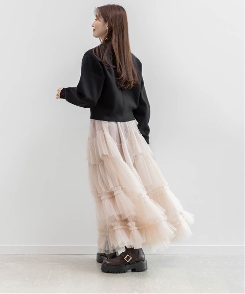 RANDA（ランダ）の「ベルトデザインサイドゴアショートブーツ（ブーツ・レディース・ダークブラウン/ブラック・M/L/LL/S）」の20枚目の写真