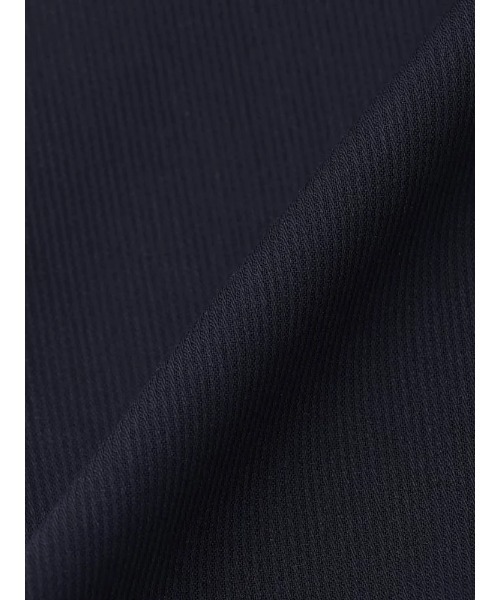Perfect Suit FActory(パーフェクトスーツファクトリー)の「【ノンアイロン】コーデュロイライク 長袖ワイシャツ【クラシコ】カッタウェイ ブラウン/ネイビー(ビジネスシャツ・メンズ・ネイビー・LL/L/M)」の4枚目の写真