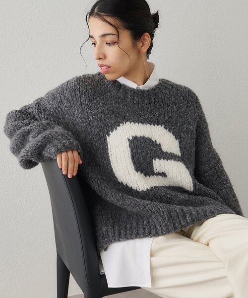 【美品】2025AW WhimGazette Gハンドニットプルオーバー Gハンドニットプルオーバー（ニット/セーター）｜Whim Gazette（ウィム