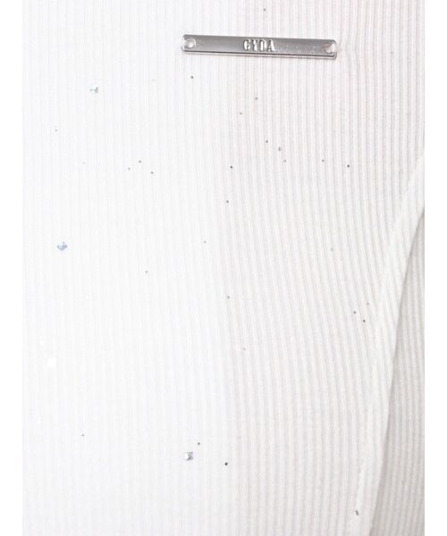 GYDA（ジェイダ）の「GYDA hologram ZIPトップス（Tシャツ/カットソー・レディース・ブラック/オフホワイト・FREE）」の20枚目の写真