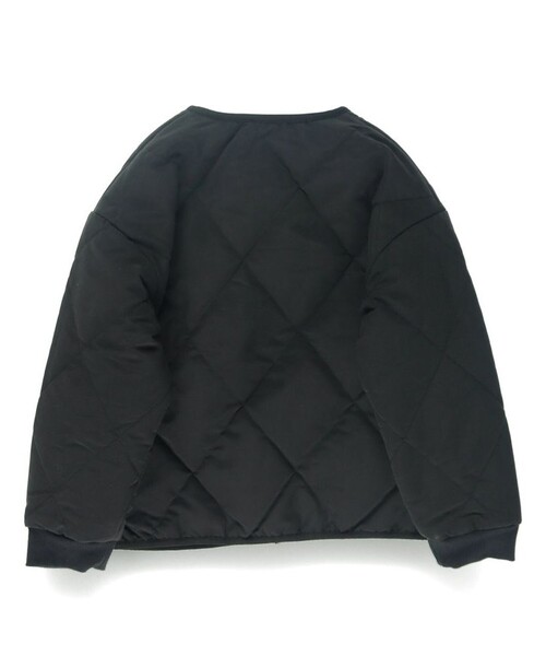 BRANSHES（ブランシェス）の「【マシンウォッシャブル】キルティング中綿ジャケット（ノーカラージャケット・キッズ・カラフル/ブラック/アイボリー・140/110/120/100/150/130/90）」の7枚目の写真