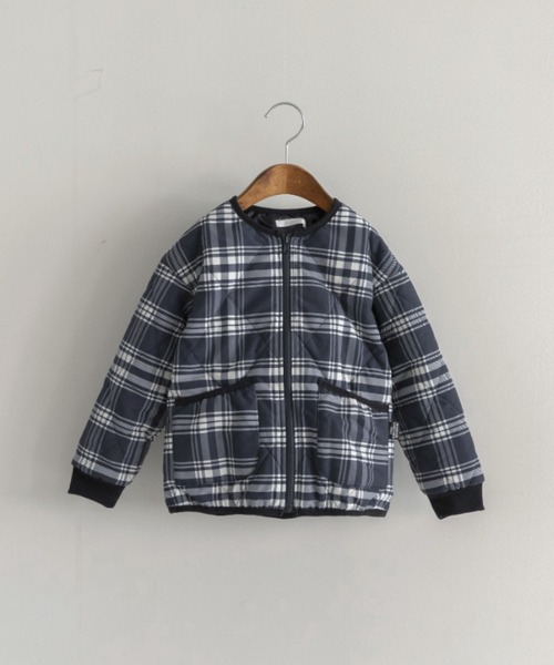 BRANSHES（ブランシェス）の「【マシンウォッシャブル】キルティング中綿ジャケット（ノーカラージャケット・キッズ・カラフル/ブラック/アイボリー・140/110/120/100/150/130/90）」の16枚目の写真