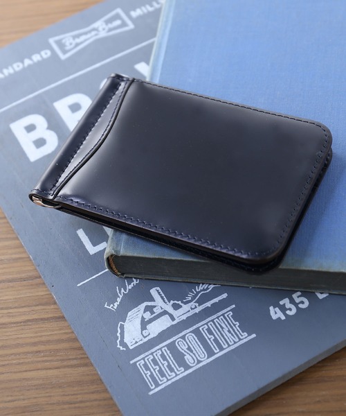 コードバン マネークリップ メンズ 財布（札入れ/マネークリップ