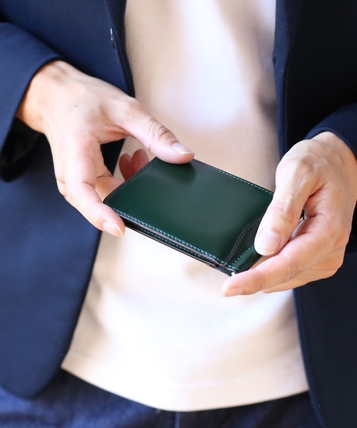 sankyo shokai（サンキョウショウカイ）の「コードバン マネークリップ メンズ 財布（札入れ/マネークリップ・メンズ・ブラウン/ダークブラウン/ブラック/ネイビー/グリーン・FREE）」の10枚目の写真