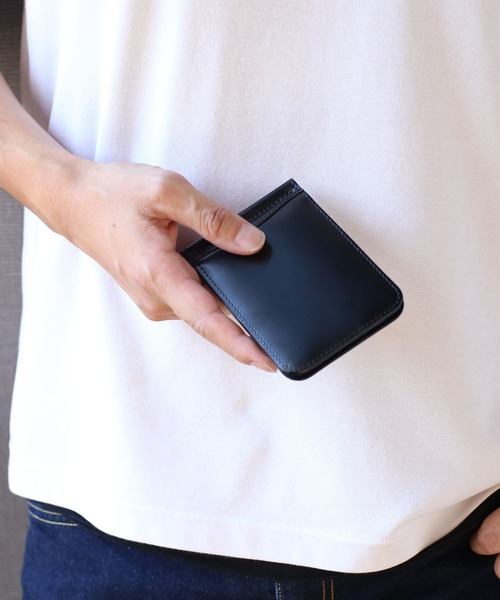 sankyo shokai（サンキョウショウカイ）の「コードバン マネークリップ メンズ 財布（札入れ/マネークリップ・メンズ・ブラウン/ダークブラウン/ブラック/ネイビー/グリーン・FREE）」の7枚目の写真