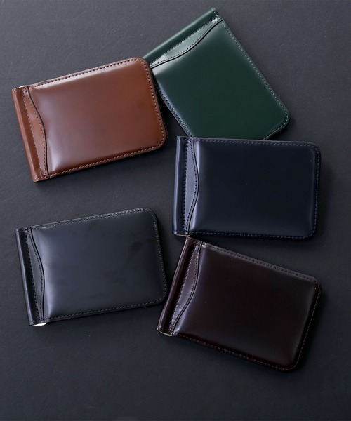 sankyo shokai（サンキョウショウカイ）の「コードバン マネークリップ メンズ 財布（札入れ/マネークリップ・メンズ・ブラウン/ダークブラウン/ブラック/ネイビー/グリーン・FREE）」の6枚目の写真