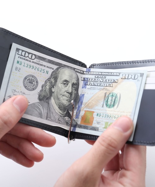 sankyo shokai（サンキョウショウカイ）の「コードバン マネークリップ メンズ 財布（札入れ/マネークリップ・メンズ・ブラウン/ダークブラウン/ブラック/ネイビー/グリーン・FREE）」の16枚目の写真