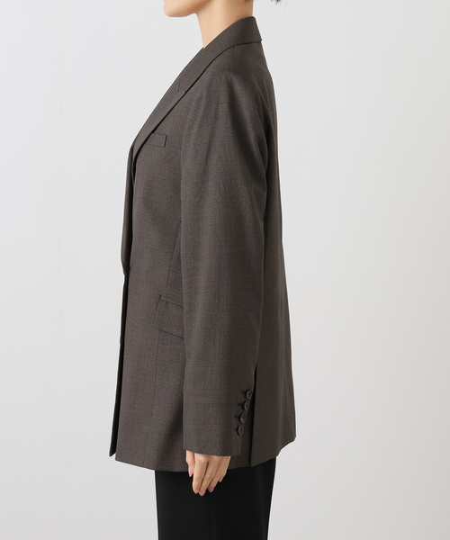 AP STUDIO（エーピーストゥディオ）の「グレンチェックジャケット（テーラードジャケット・レディース・ブラウン・36/38）」の13枚目の写真