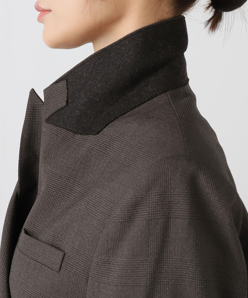 AP STUDIO（エーピーストゥディオ）の「グレンチェックジャケット（テーラードジャケット・レディース・ブラウン・36/38）」の21枚目の写真