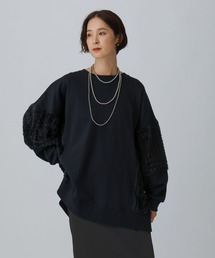 LEPSIM | シャギードッキングチュニック　582452(スウェット)