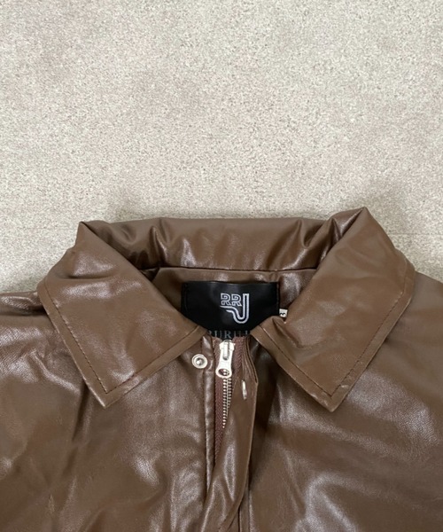 lilful(リルフル)の「オーバーサイズ PUブルゾンジャケット(ブルゾン・レディース・ブラウン/ブラック・F)」の20枚目の写真