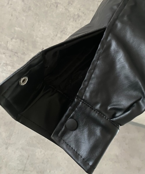 lilful(リルフル)の「オーバーサイズ PUブルゾンジャケット(ブルゾン・レディース・ブラウン/ブラック・F)」の17枚目の写真