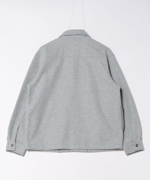 Arnold Palmer(アーノルドパーマー)の「ウールライクメルトン シェア CPO シャツジャケット(シャツ/ブラウス・レディース・アッシュブラウン/ネイビー/グレー・XS/M/LL/S/L)」の4枚目の写真