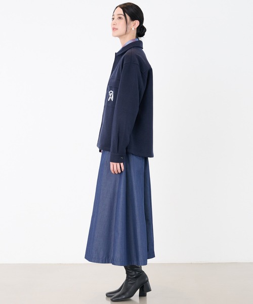 Arnold Palmer(アーノルドパーマー)の「ウールライクメルトン シェア CPO シャツジャケット(シャツ/ブラウス・レディース・アッシュブラウン/ネイビー/グレー・XS/M/LL/S/L)」の13枚目の写真