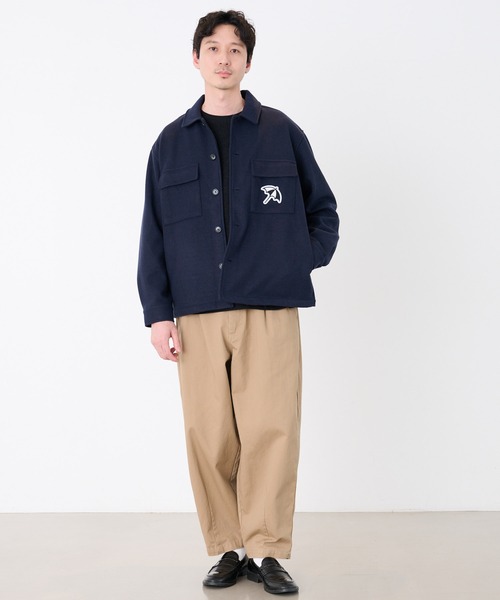 Arnold Palmer(アーノルドパーマー)の「ウールライクメルトン シェア CPO シャツジャケット(シャツ/ブラウス・レディース・アッシュブラウン/ネイビー/グレー・XS/M/LL/S/L)」の15枚目の写真