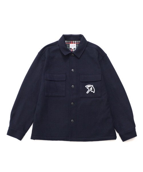 Arnold Palmer(アーノルドパーマー)の「ウールライクメルトン シェア CPO シャツジャケット(シャツ/ブラウス・レディース・アッシュブラウン/ネイビー/グレー・XS/M/LL/S/L)」の18枚目の写真