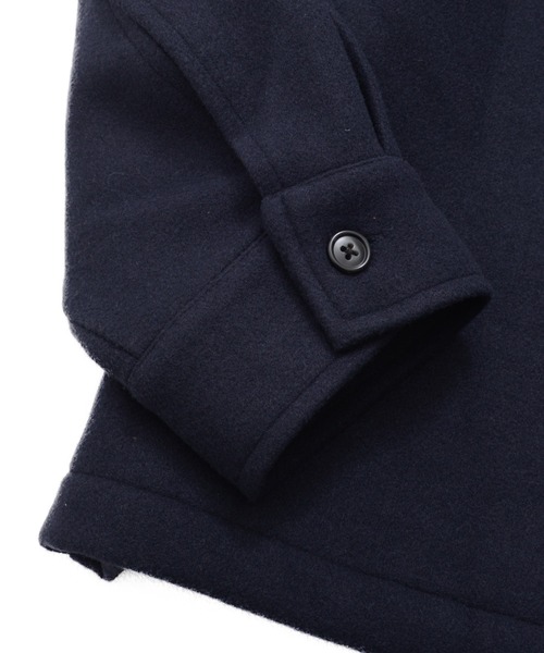 Arnold Palmer(アーノルドパーマー)の「ウールライクメルトン シェア CPO シャツジャケット(シャツ/ブラウス・レディース・アッシュブラウン/ネイビー/グレー・XS/M/LL/S/L)」の22枚目の写真