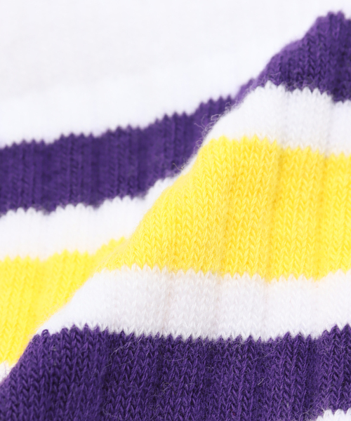 417 EDIFICE（フォーワンセブンエディフィス）の「SLAPS ラインソックス（ソックス/靴下・メンズ・レッド/ブラック/パープル・FREE）」の4枚目の写真