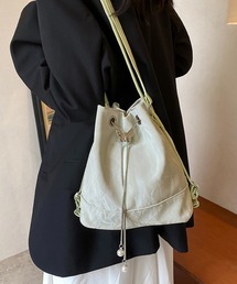ショルダーバッグ バケツ型鞄 巾着バッグ