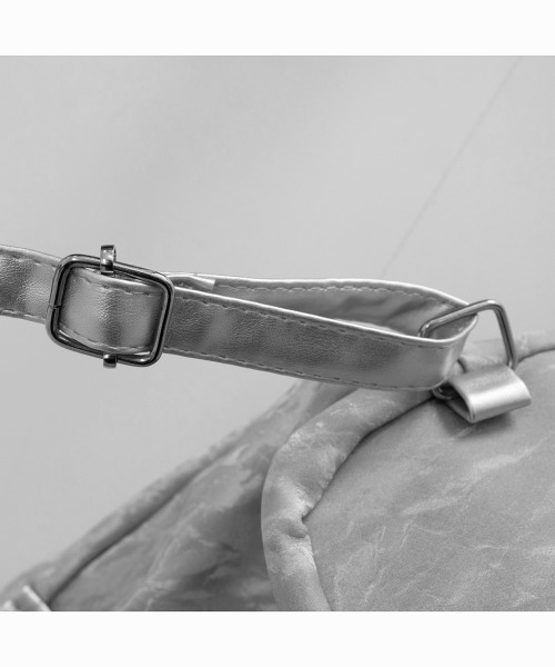 Miniministore(ミニミニストア)の「ショルダーバッグ バケツ型鞄 巾着バッグ(ショルダーバッグ・レディース・ミント/シルバー/ブラック/アイボリー・FREE)」の18枚目の写真