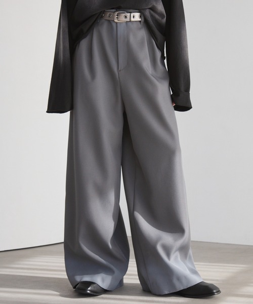 Spielio(シュピーリオ)の「【Spielio】Distressed fade design slacks/ダメージ加工フェードデザインスラックス(スラックス・メンズ・ブラック/グレー・L/M/S)」の8枚目の写真