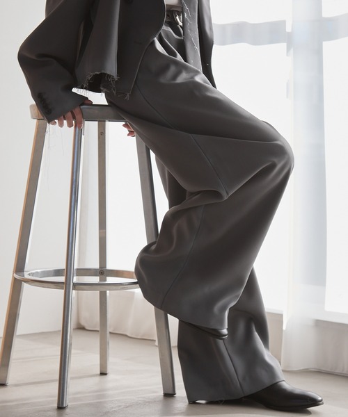 Spielio(シュピーリオ)の「【Spielio】Distressed fade design slacks/ダメージ加工フェードデザインスラックス(スラックス・メンズ・ブラック/グレー・L/M/S)」の13枚目の写真