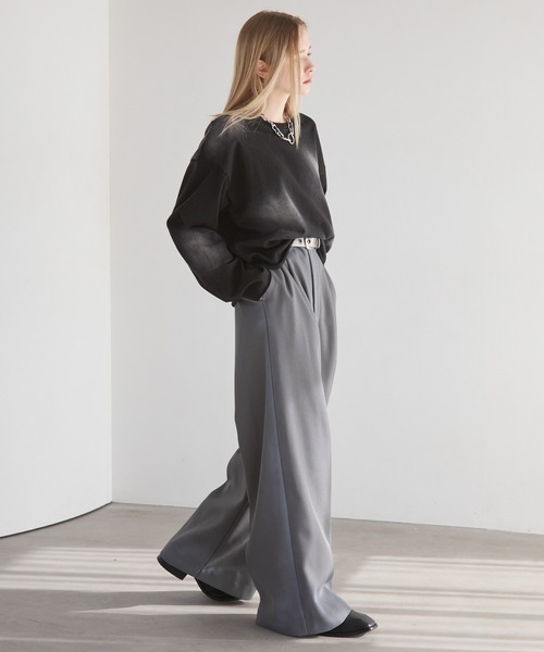 Spielio(シュピーリオ)の「【Spielio】Distressed fade design slacks/ダメージ加工フェードデザインスラックス(スラックス・メンズ・ブラック/グレー・L/M/S)」の15枚目の写真