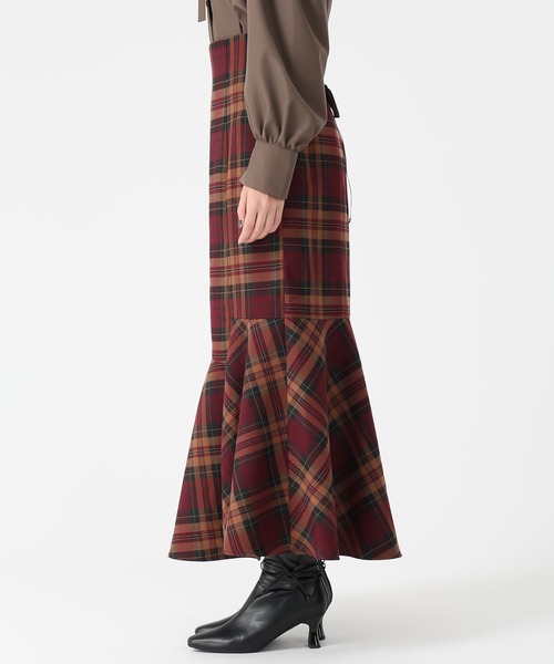 31 Sons de mode（トランテアン　ソン　ドゥ　モード）の「2025秋冬新作 アシメティアードマーメイドスカート（スカート・レディース・ブラウン/ブルー/レッド・S/M）」の5枚目の写真