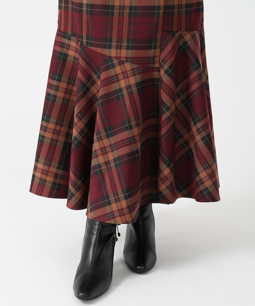 31 Sons de mode（トランテアン　ソン　ドゥ　モード）の「2025秋冬新作 アシメティアードマーメイドスカート（スカート・レディース・ブラウン/ブルー/レッド・S/M）」の10枚目の写真