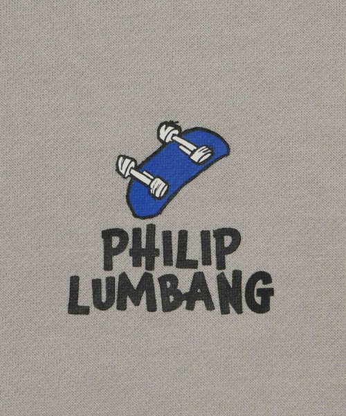 Philip Lumbang(フィリップランバン)の「【Philip Lumbang/フィリップ・ランバン】 リラックスFITトレーナー(スウェット・メンズ・チャコールグレー/ブルー/グレイッシュベージュ/ブラック/ホワイト・M/L/XL)」の10枚目の写真