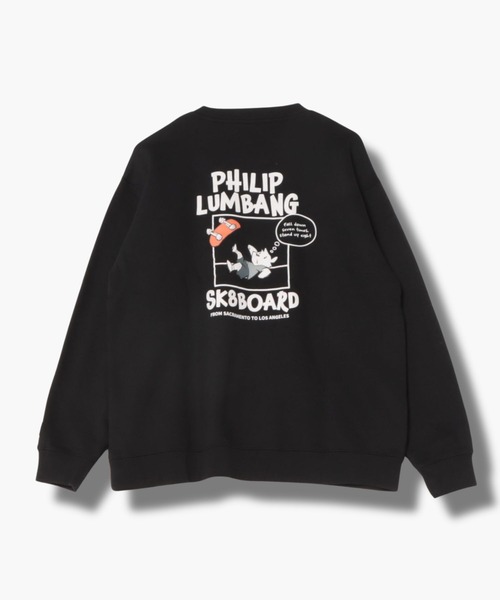 Philip Lumbang(フィリップランバン)の「【Philip Lumbang/フィリップ・ランバン】 リラックスFITトレーナー(スウェット・メンズ・チャコールグレー/ブルー/グレイッシュベージュ/ブラック/ホワイト・M/L/XL)」の18枚目の写真