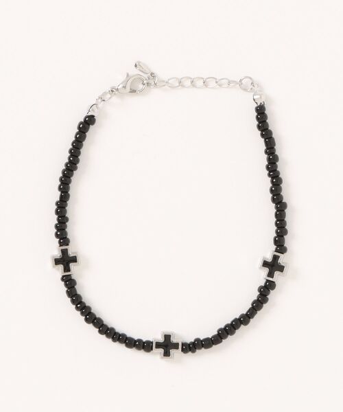 Figments（フィグメンツ）の「クロスチップブレス（ブレスレット・レディース・ブラック・FREE）」の2枚目の写真